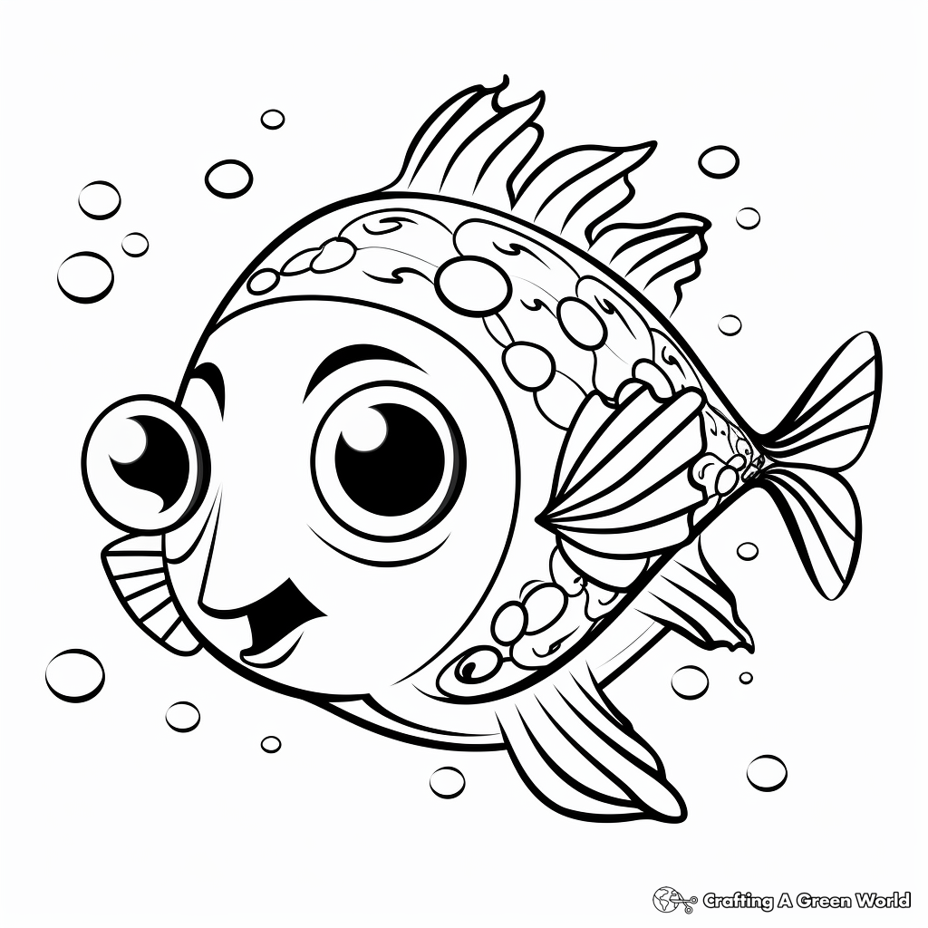 Puffer fish coloring pages