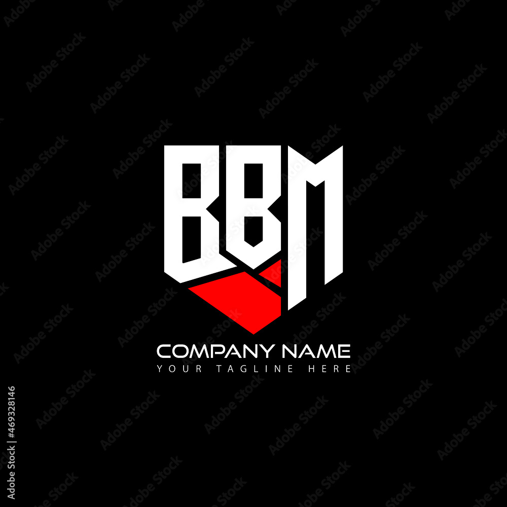 Bbm letter logo design on black backgroundbbm creative initials letter logo conceptbbm letter design bbm letter design on black backgroundbbm logo vector vector