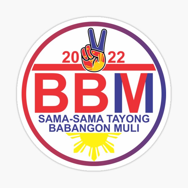 Bbm logo white background sticker for sale by hacket