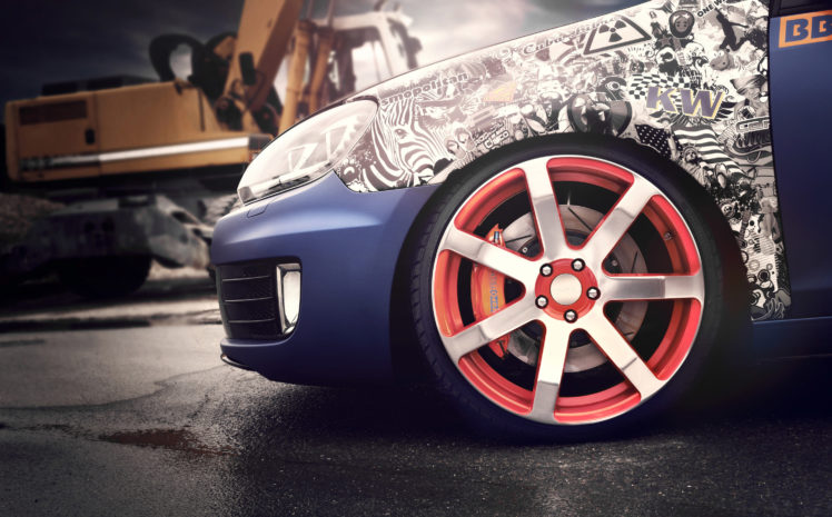 Bbm motorsport volkswagen golf vi tuning wheel wheels wallpapers hd desktop and mobile backgrounds