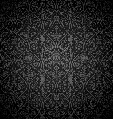 Seamless gothic damask background padrãµes de fundo fundo padrão plano de fundo escuro
