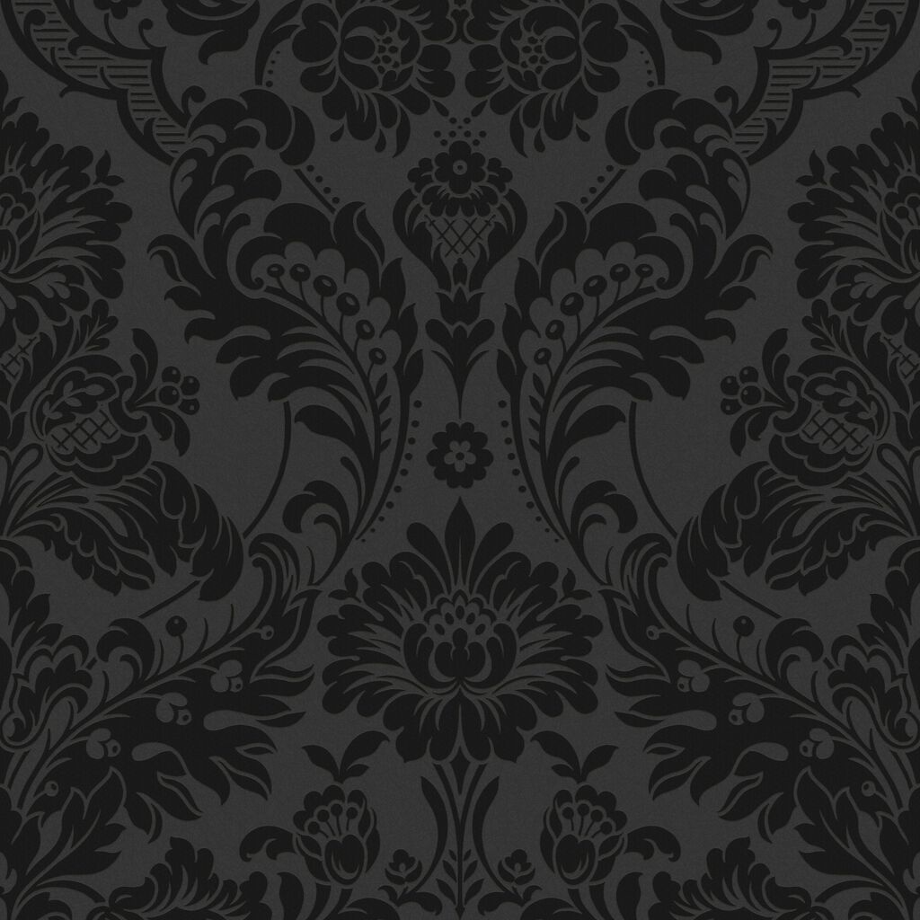 Gothic damask noir wallpaper black wallpaper graham brown