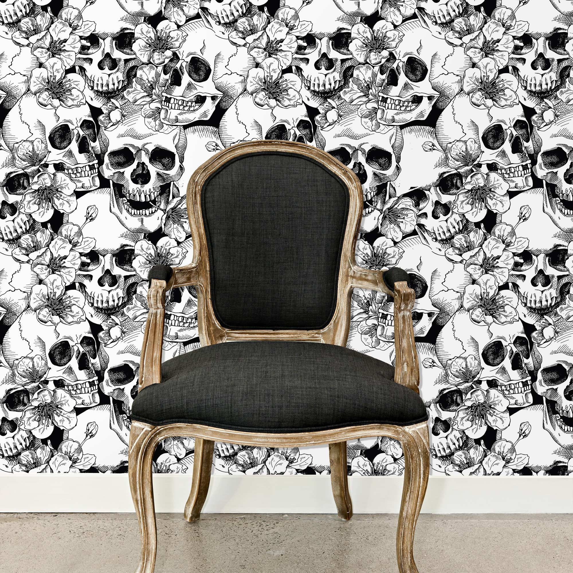 Skull wallpaper gothic wallpaper tropical wallpaper goth