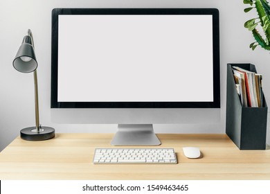 Puter monitor on desk images stock photos vectors