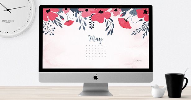 May free calendar wallpaper â desktop background calendar wallpaper shop sign design desktop wallpaper