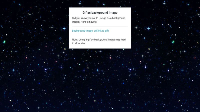 Gif as background image