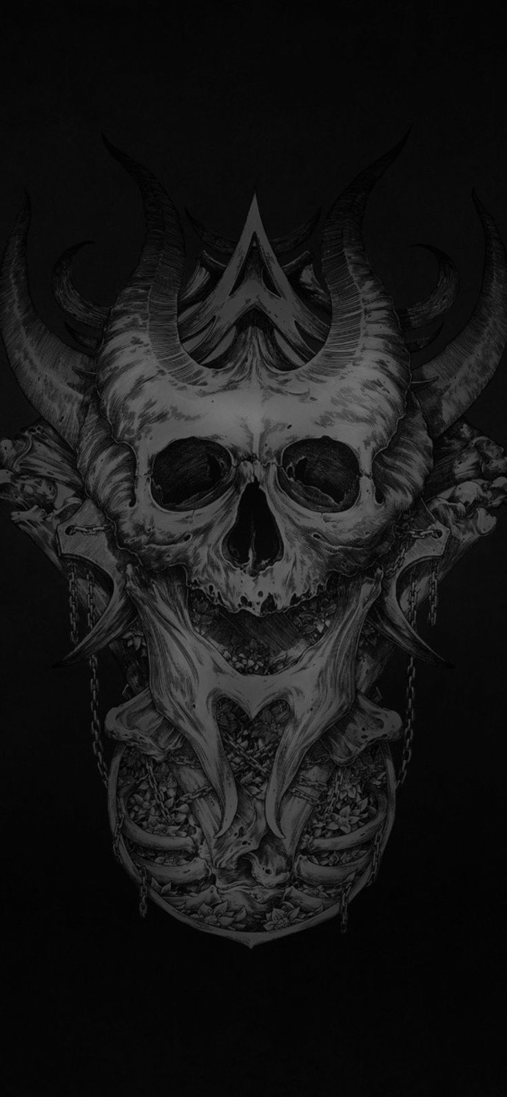 Dark skull skull wallpaper black skulls wallpaper hd skull wallpapers