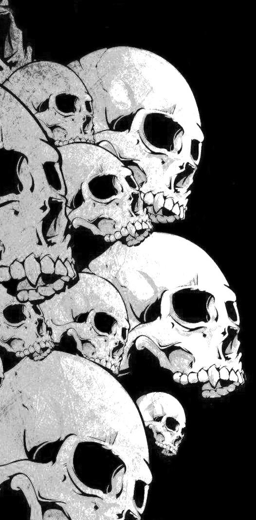 Skulls wallpaper by elgatonero