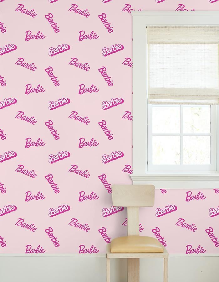 Barbie logo mix wallpaper by barbie a vintage barbie wallpaper collection for adults is here and its so beautiful home photo