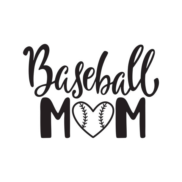 Baseball mom illustrations clip art