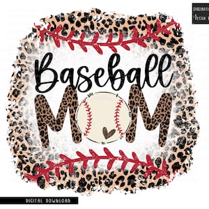 Baseball mom png sublimation design download baseball mom