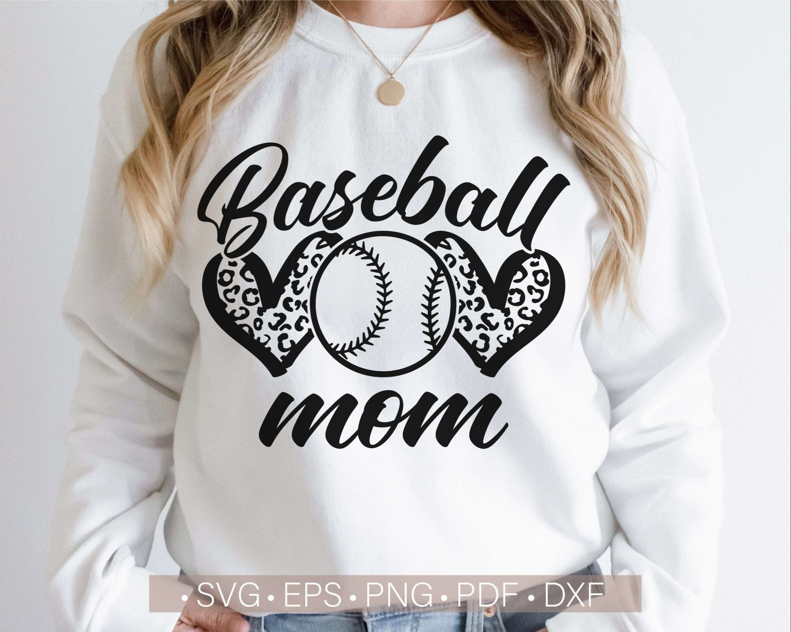 Baseball mom leopard svg leopard heart svg mothers day svg