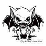 Vampire bat coloring pages