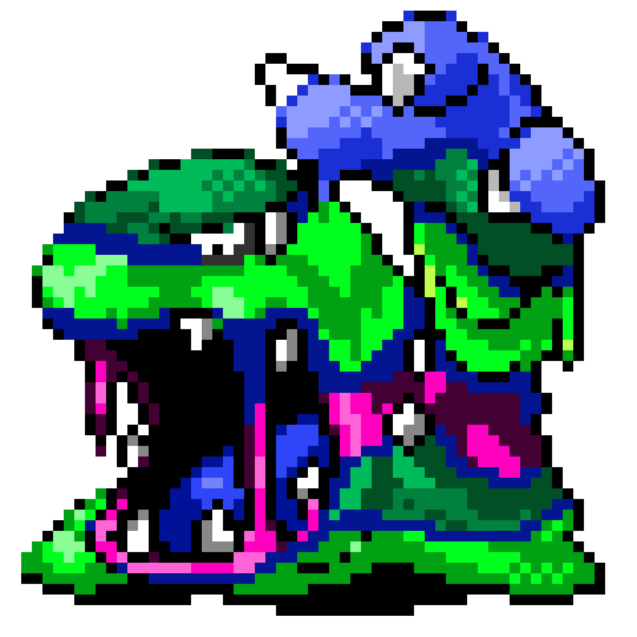 Just a pixelated alolan muk i made around the time of pokãmon sun and moons release rpokemon