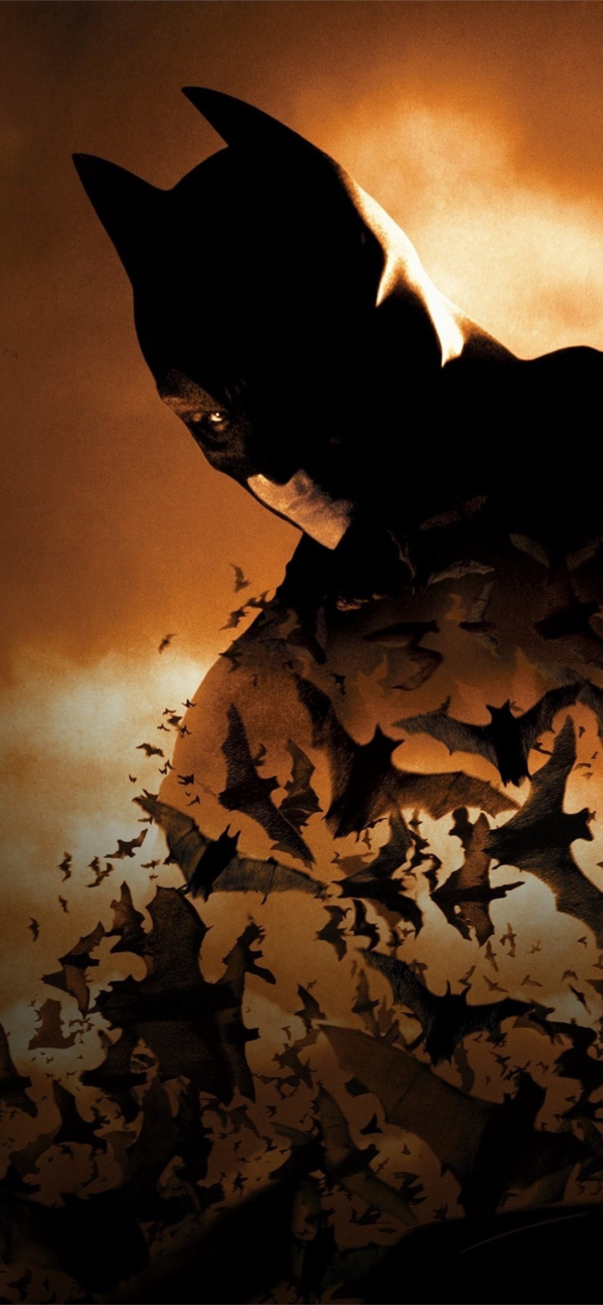 Batman begins k poster iphone x wallpapers free download