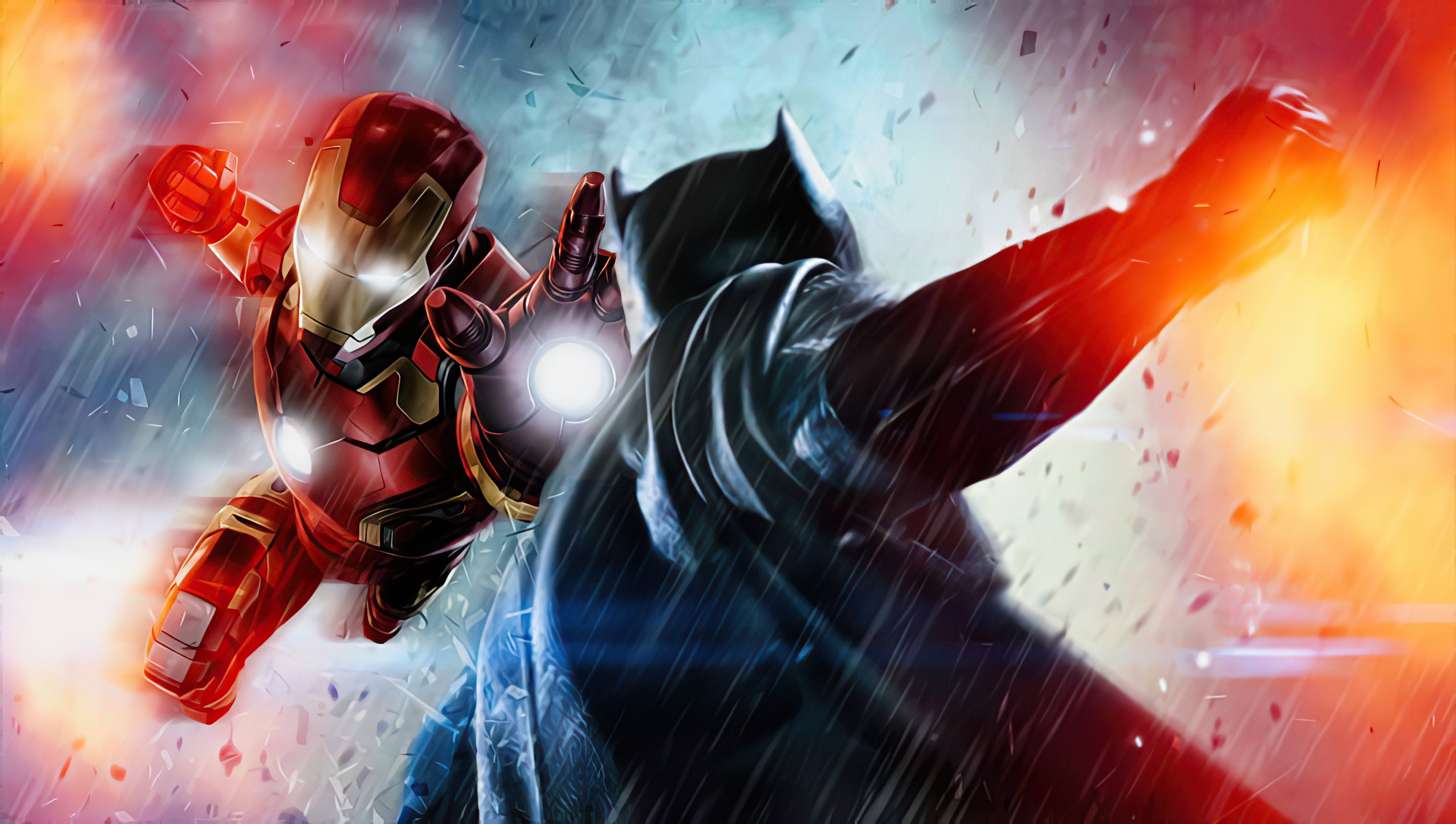 Iron man vs batman k hd superheroes k wallpapers images backgrounds photos and pictures