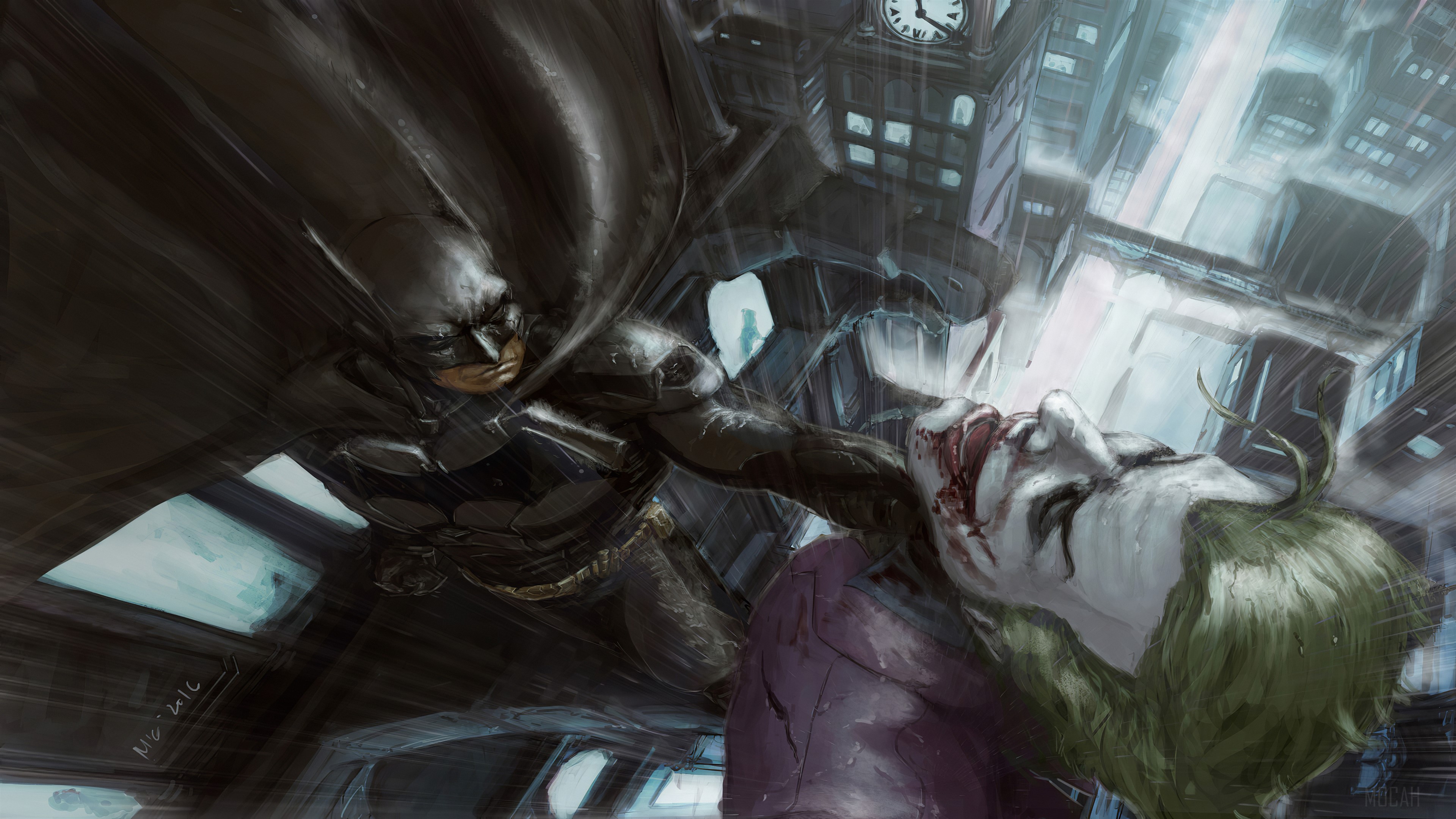Batman vs joker art k
