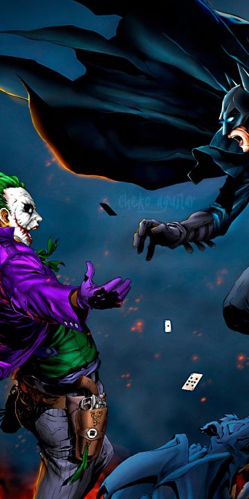 Batman vs joker wallpaper in x resolution