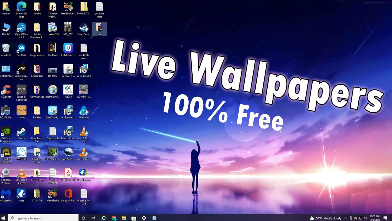How to get live wallpapers on desktop step by step