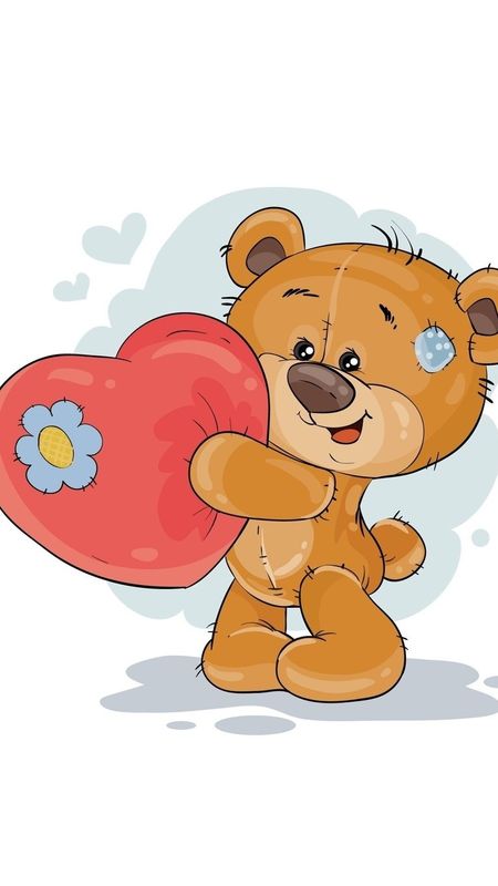 Teddy bear love cartoon wallpaper download