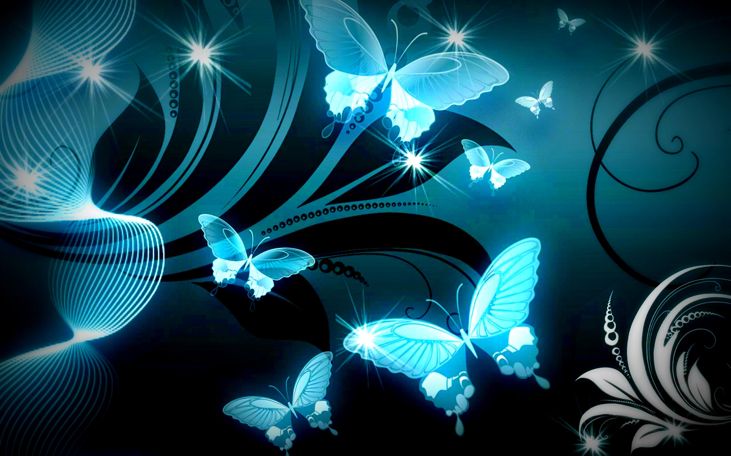 Blue butterfly wallpaper hd