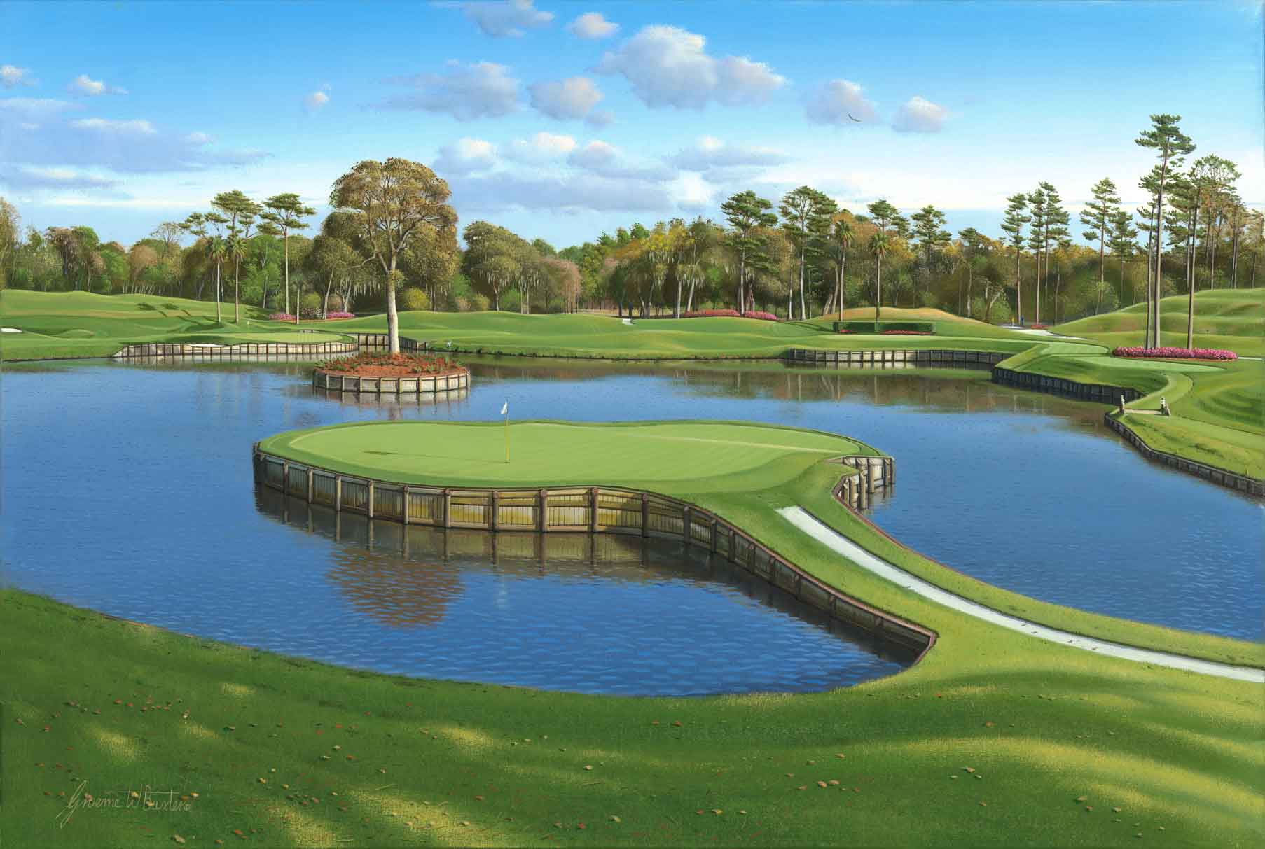 Golf hole wallpaper