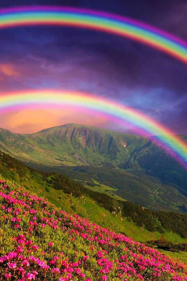 Double rainbow iphone wallpaper hd paisajes hermosos paisajes paisaje increibles