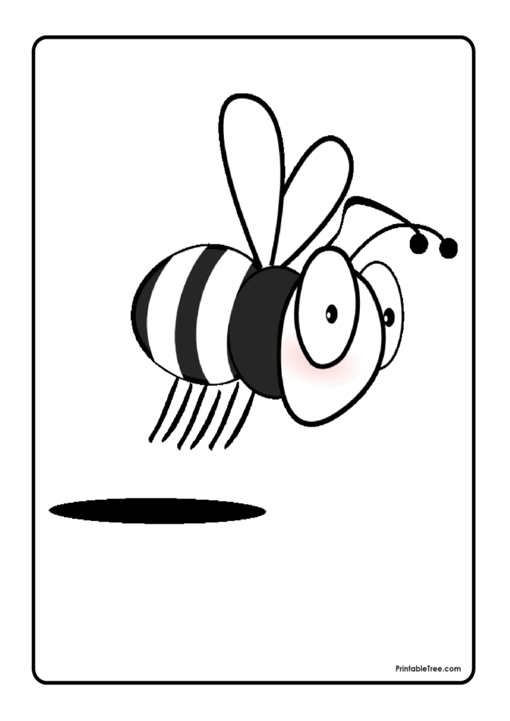 Free printable bee coloring pages pdf for kids and adults