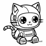 Cat bee coloring pages