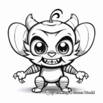 Cat bee coloring pages