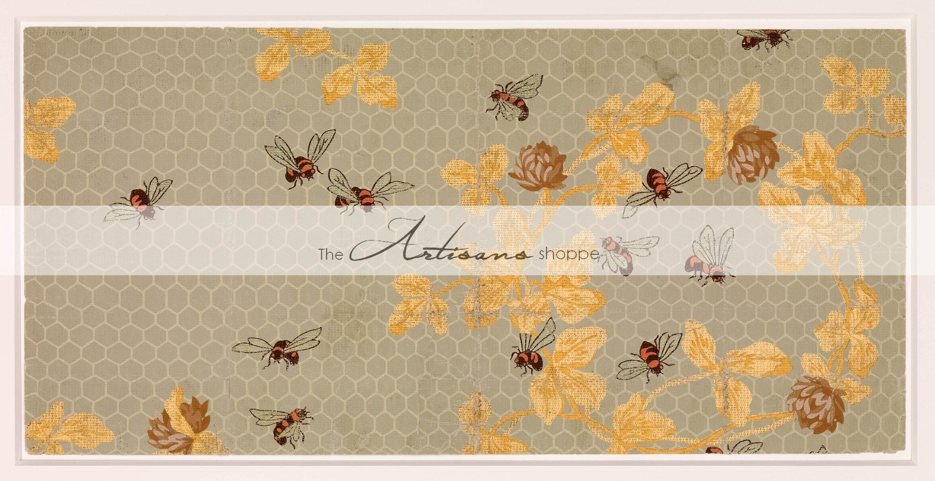 Honey bees b bee antique vintage wallpaper art design image