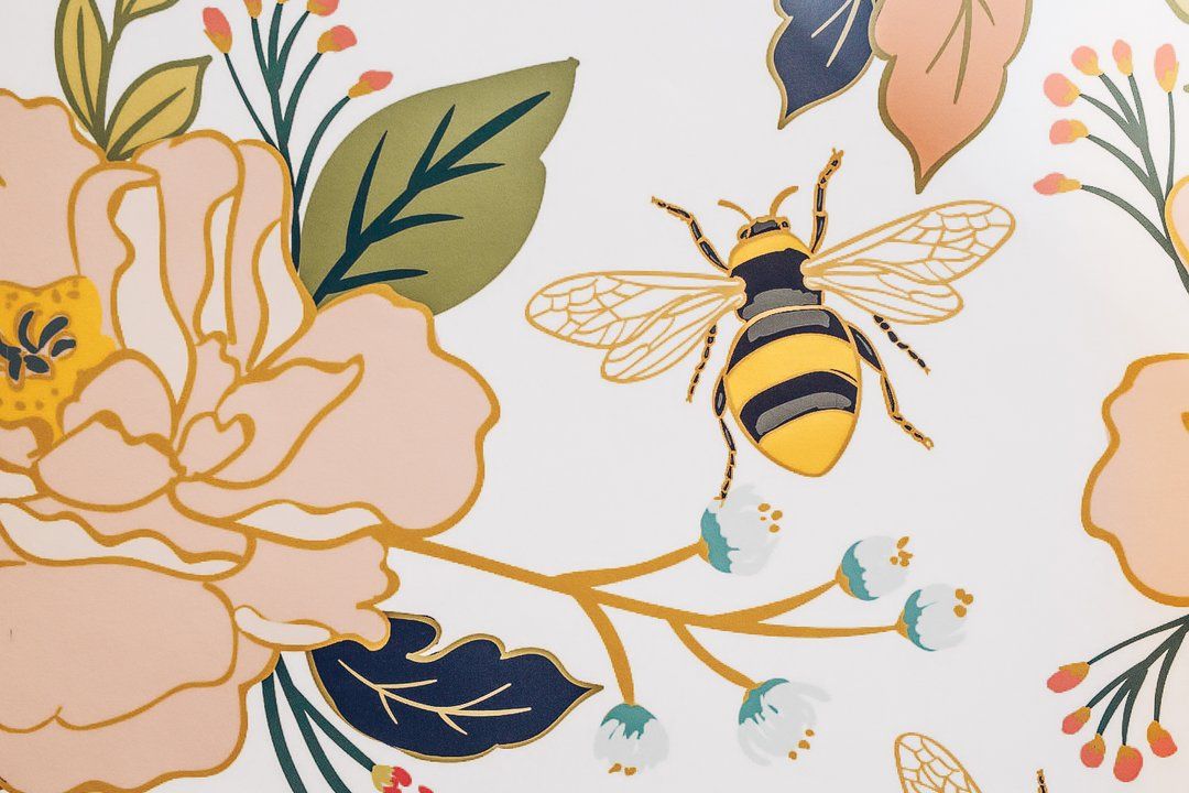 Flower honey bee wallpaper wallpaper notebook cute desktop wallpaper cute laptop wallpaper