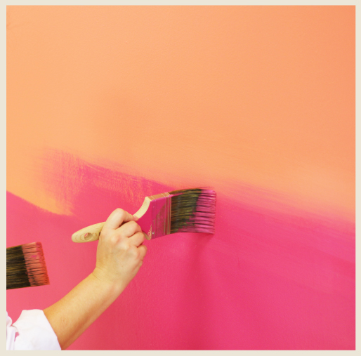 Paint effect wallpaper how to do it
