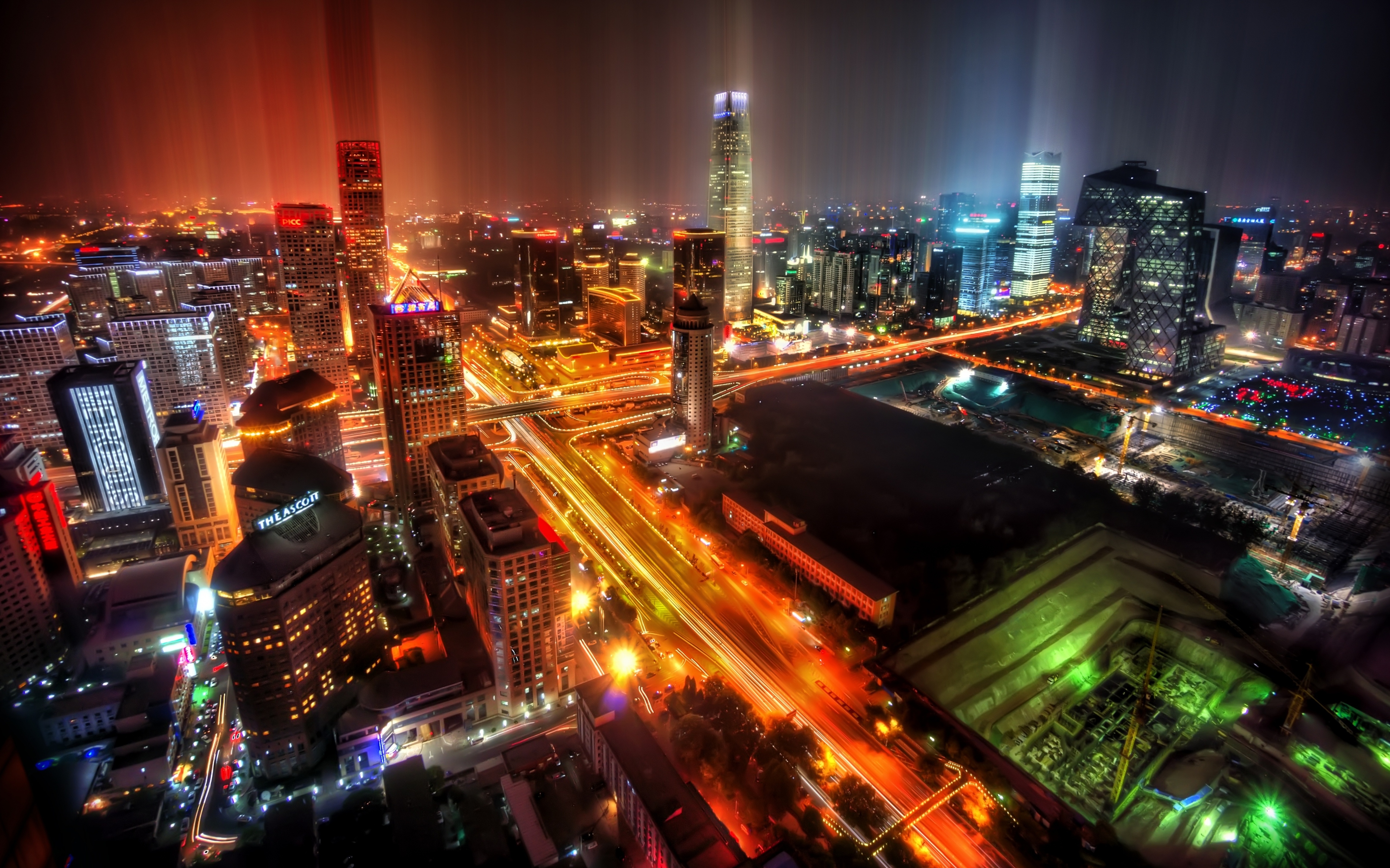 Hd desktop beijing china time lapse building cities light man made night city download free picture