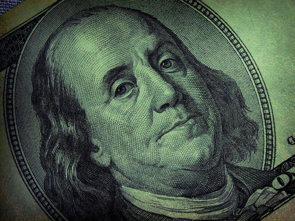 Download benjamin franklin one hundred dollar bill wallpaper
