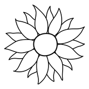 Sunflower coloring pages free coloring pages