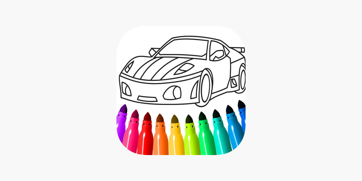 Cars coloring book game on the app store
