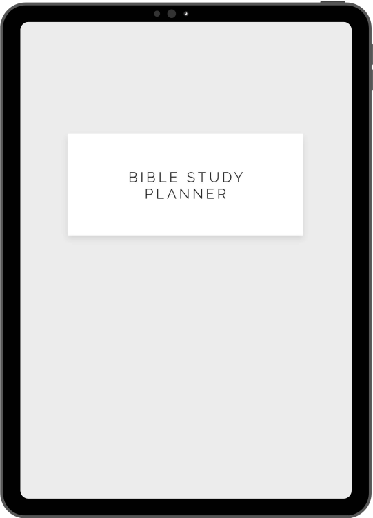 Digital bible study planner
