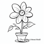 Flower coloring pages