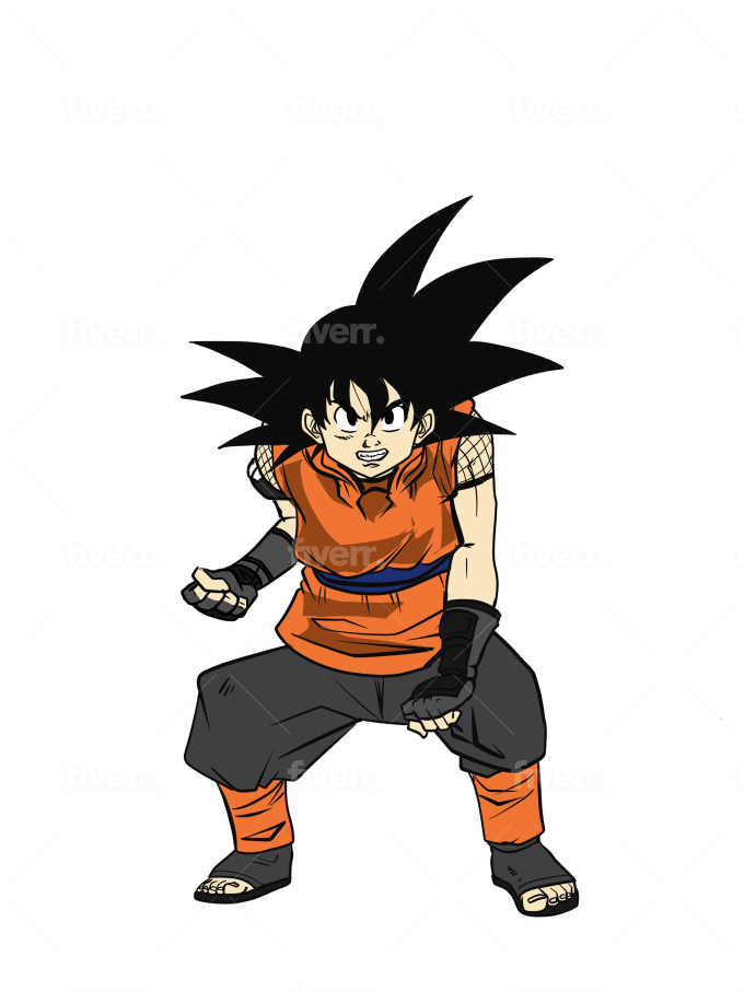 Draw you as a dbz or anime character by valeriusvia