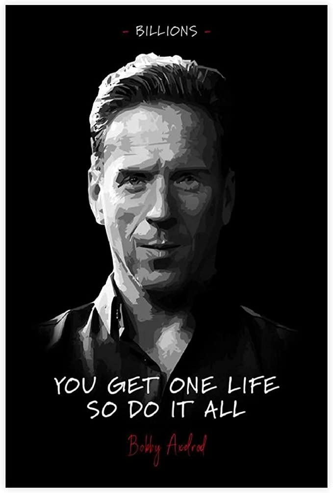 Billions tv show bobby axelrod quote canvas wall art cor paintings for living room home cor xcm home kitchen