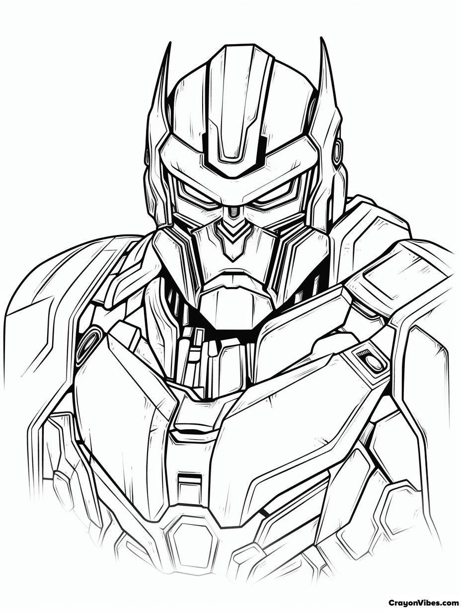 Optimus prime coloring pages free printable
