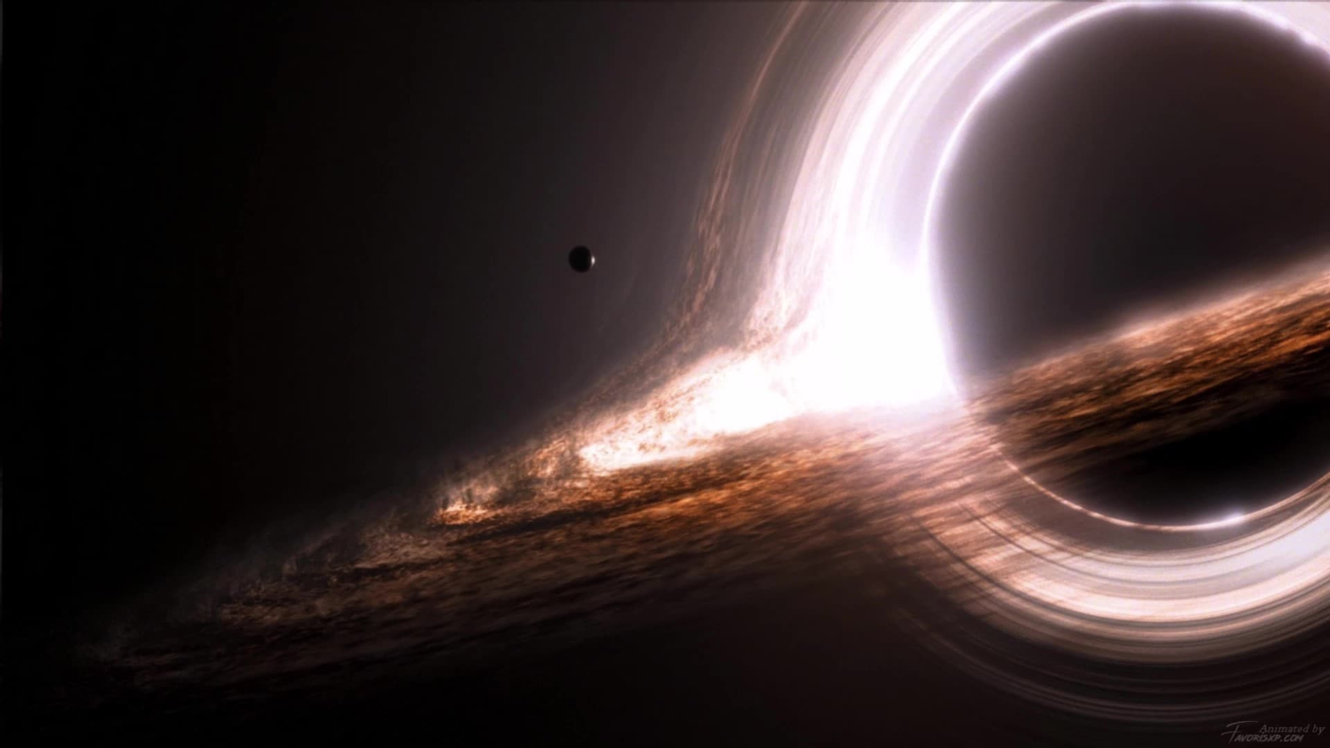 Interstellar gargantua black hole live wallpaper by favorisxp on