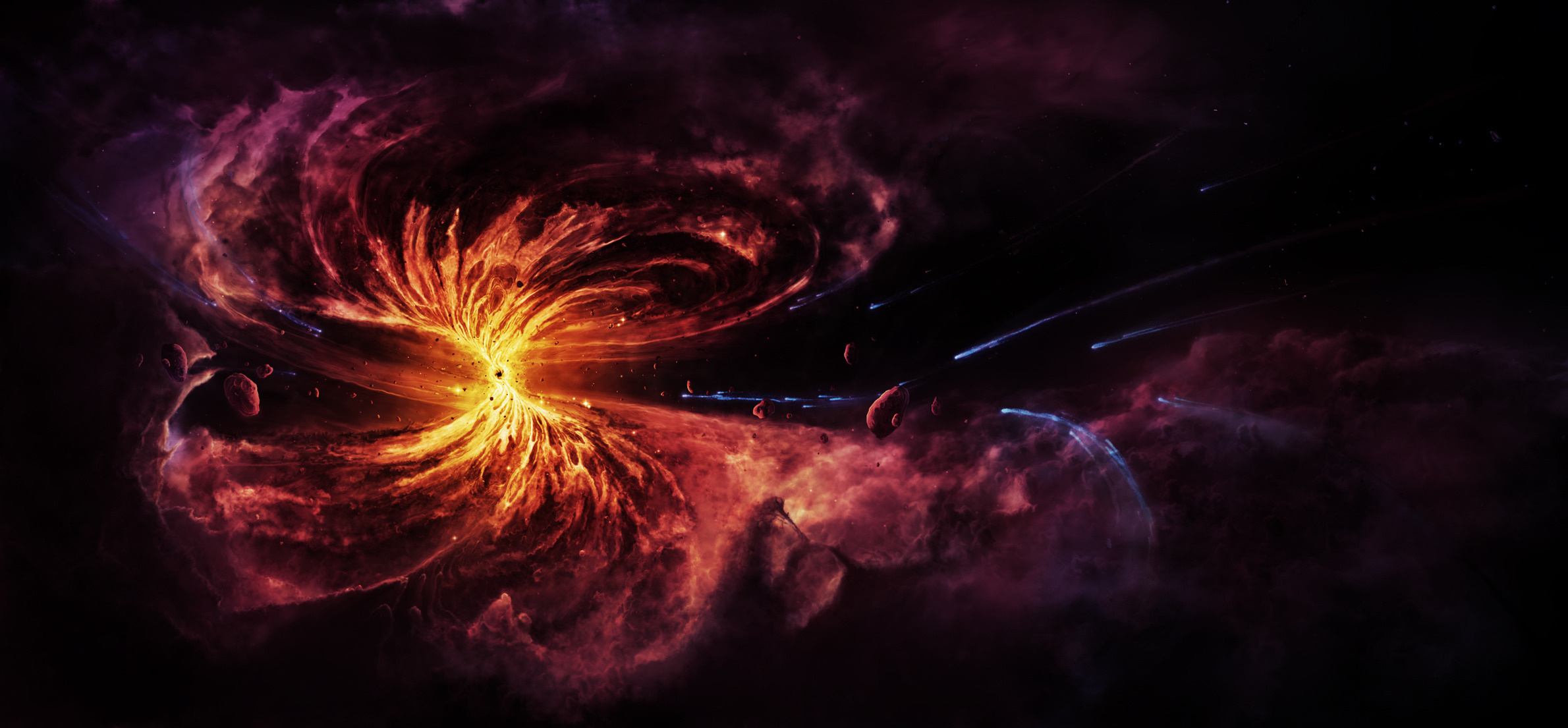 Interstellar black hole wallpaper