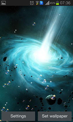 Download free android wallpaper black hole