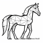 Geometric animal coloring pages
