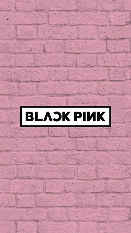 Blackpink logo pink color wall design wallpaper download