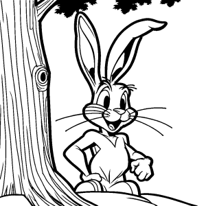 Bugs bunny coloring page for free â â lulu pages