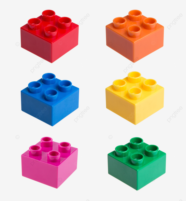 Plastic building blocks box color education concept png transparent image and clipart for free download
