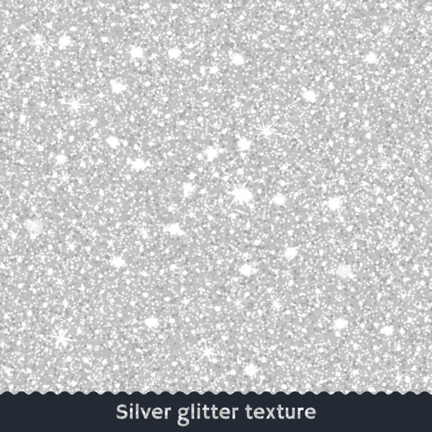 Silver glitter texture or background stock illustration
